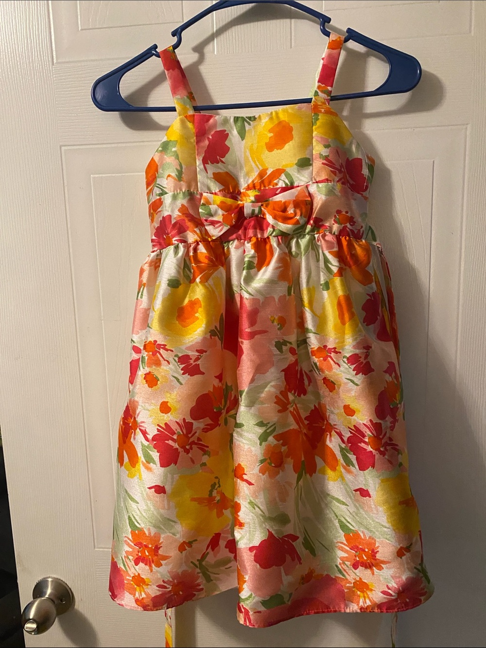 Floral Bow-Front Dress
